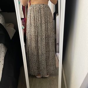 VS Leopard print maxi skirt
